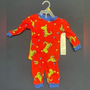Kidgets Dino Xmas Pajama Set